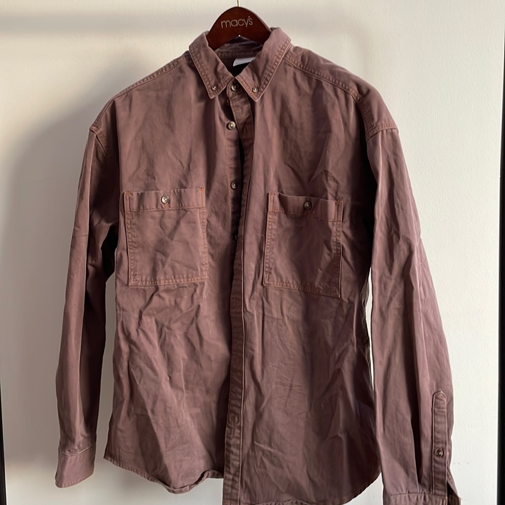 Asos Vintage Oversized Heavy Button Up Shirt (Size M)